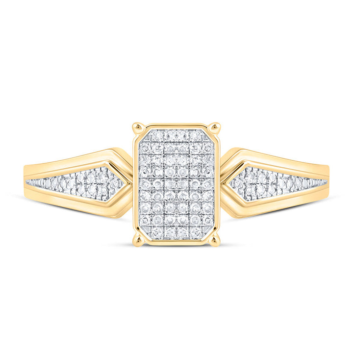 1/6CTW-NAT DIA P1 GIFT EMERALD RING Daisy Joyeria