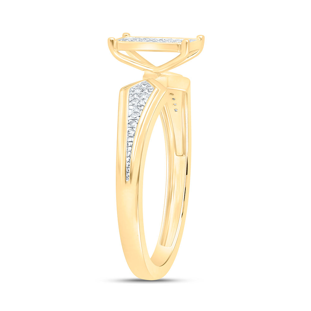 1/6CTW-NAT DIA P1 GIFT EMERALD RING Daisy Joyeria