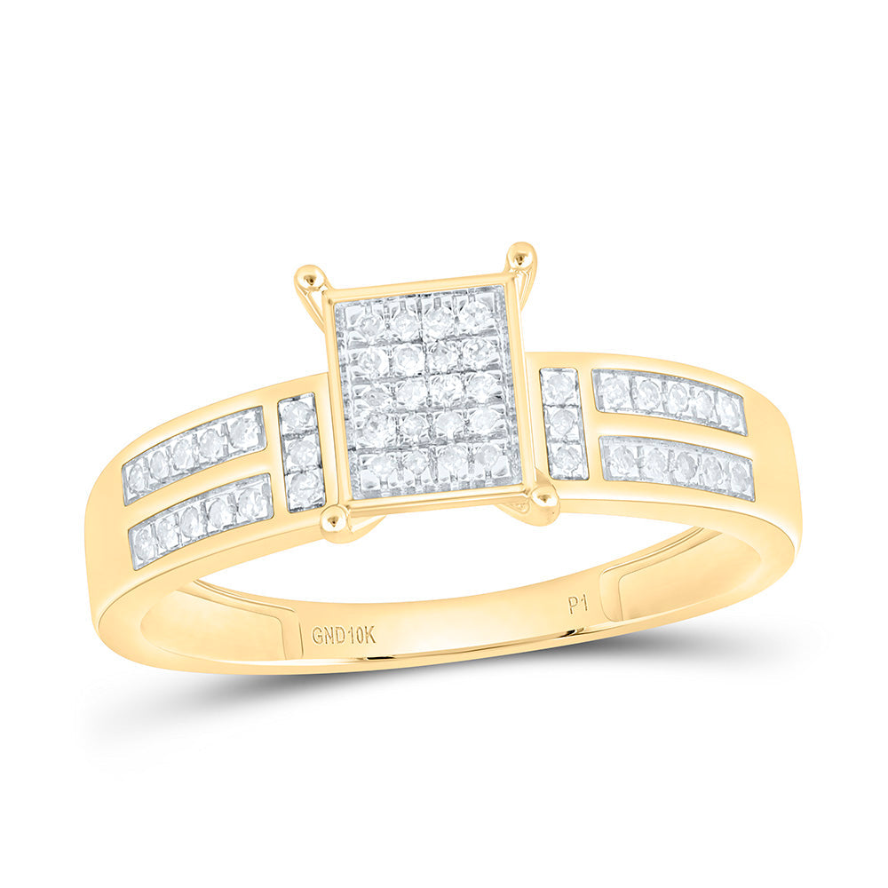 1/6CTW-NAT DIA P1 GIFT EMERALD RING Daisy Joyeria