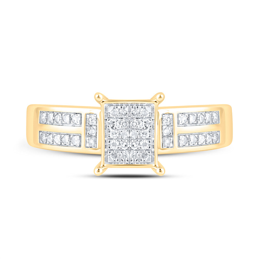 1/6CTW-NAT DIA P1 GIFT EMERALD RING Daisy Joyeria