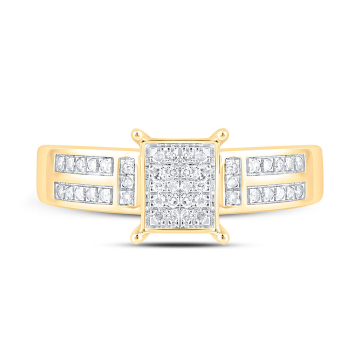 1/6CTW-NAT DIA P1 GIFT EMERALD RING Daisy Joyeria