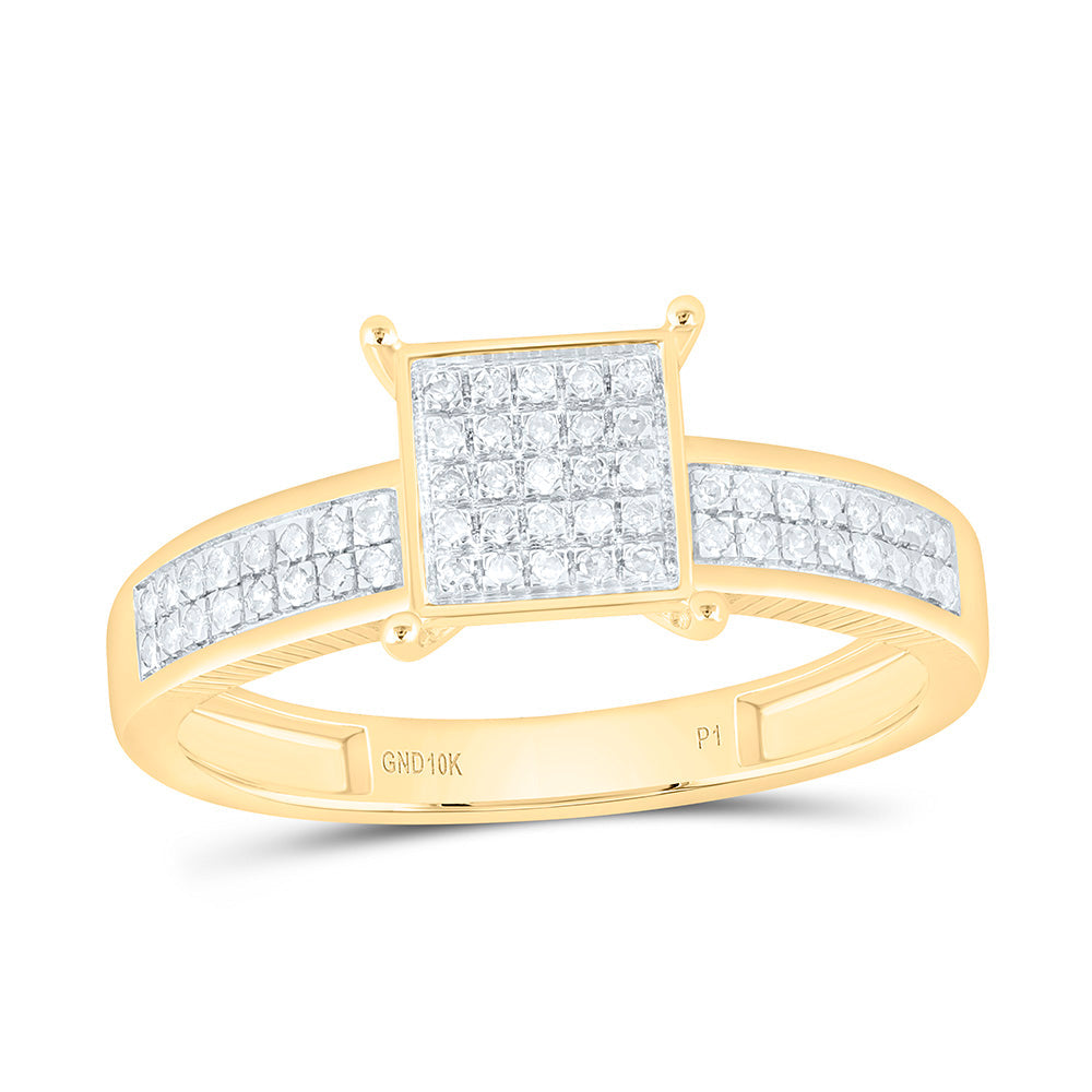 1/5CTW-NAT DIA P1 GIFT SQUARE RING Daisy Joyeria