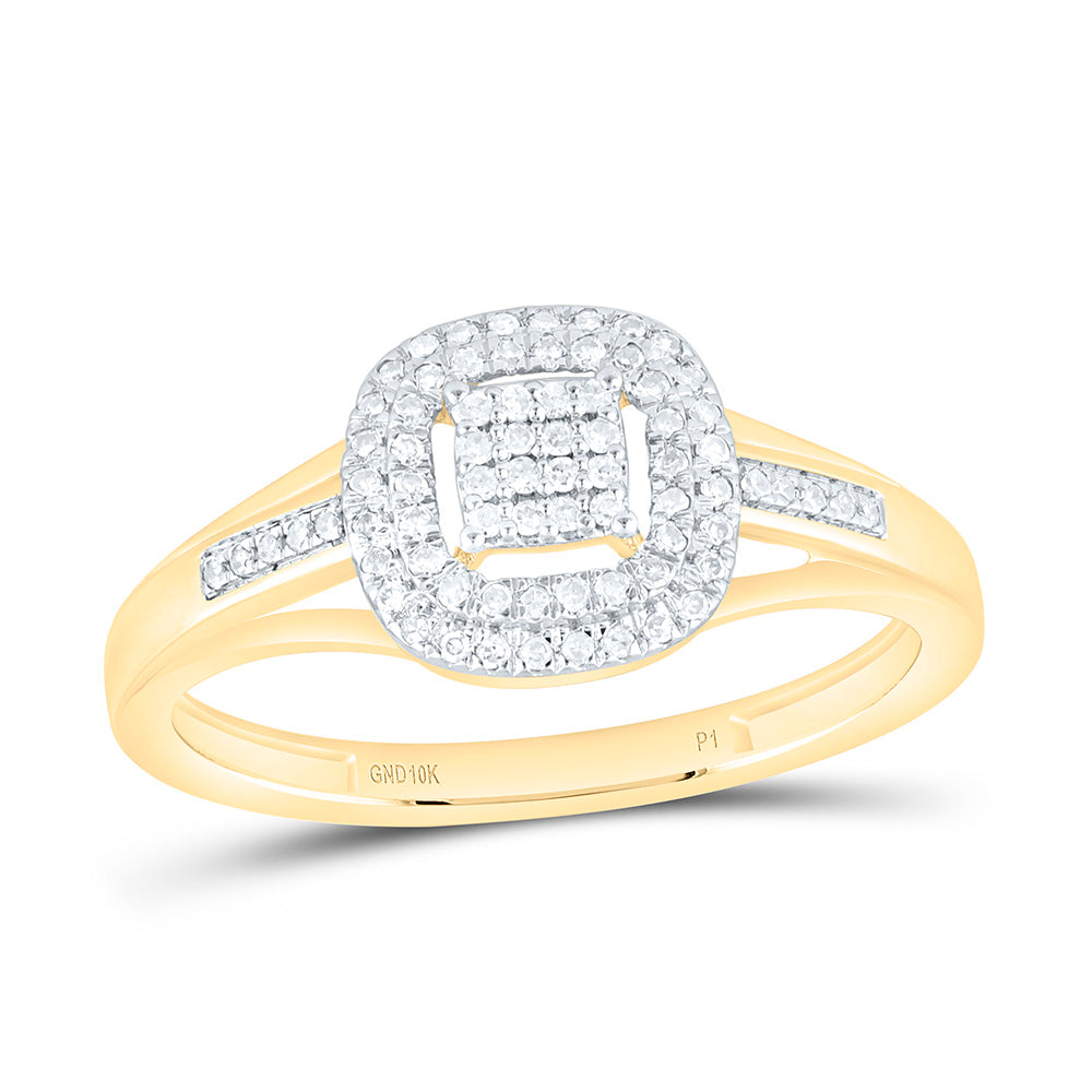 1/6CTW-NAT DIA P1 GIFT CUSHION RING Daisy Joyeria