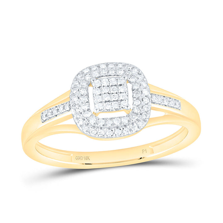 1/6CTW-NAT DIA P1 GIFT CUSHION RING Daisy Joyeria