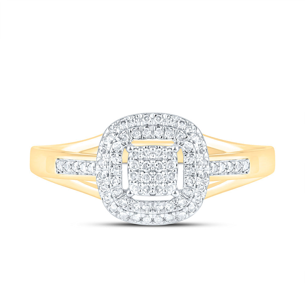 1/6CTW-NAT DIA P1 GIFT CUSHION RING Daisy Joyeria
