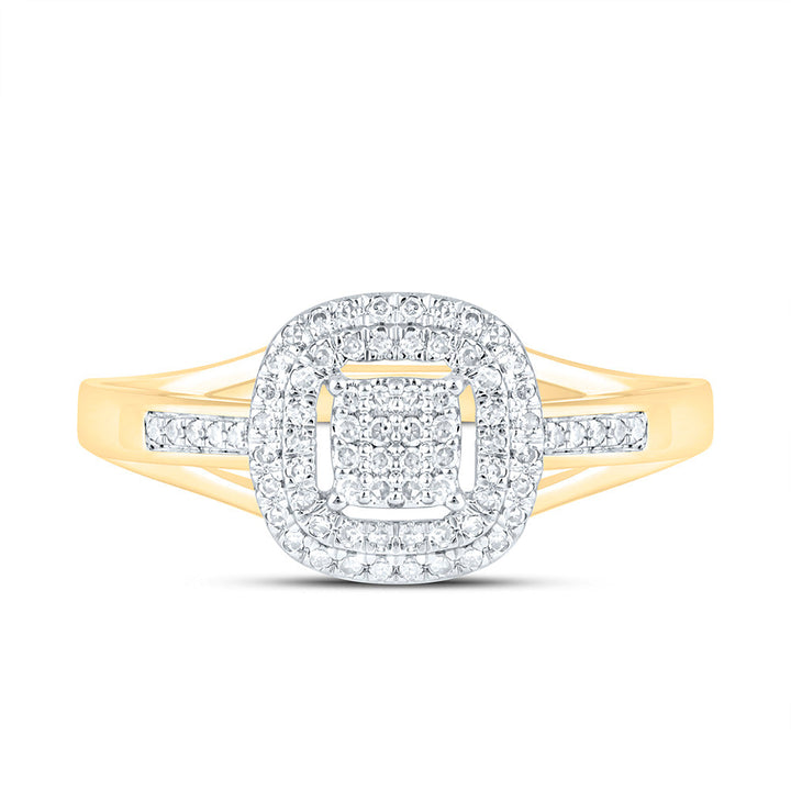 1/6CTW-NAT DIA P1 GIFT CUSHION RING Daisy Joyeria