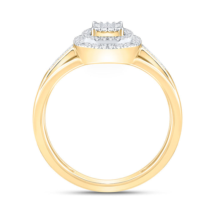 1/6CTW-NAT DIA P1 GIFT CUSHION RING Daisy Joyeria