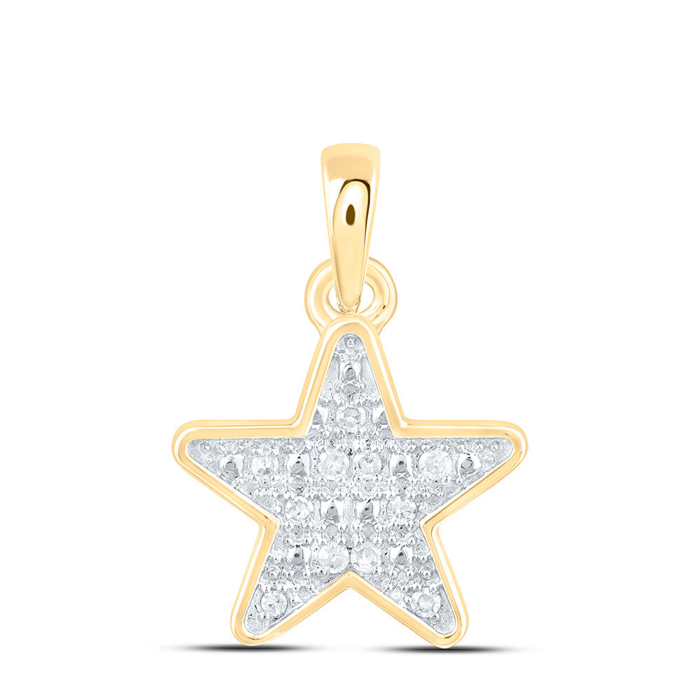 0.03CTW-NAT DIA P1 GIFT STAR PENDANT Daisy Joyeria