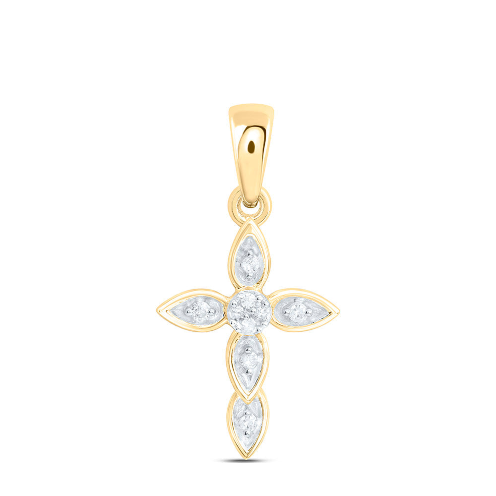 1/20CTW-NAT DIA P1 GIFT CROSS PENDANT Daisy Joyeria