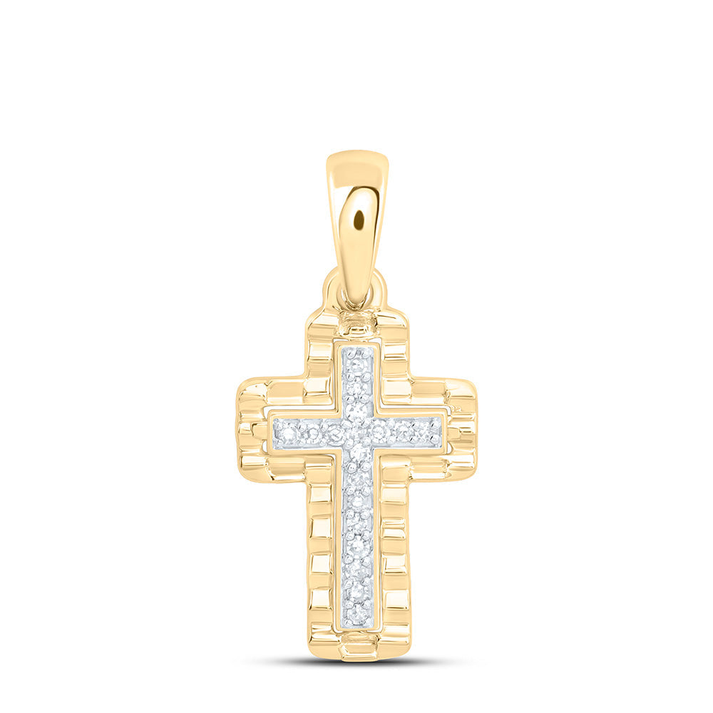 1/20CTW-NAT DIA NK GIFT CROSS PENDANT Daisy Joyeria