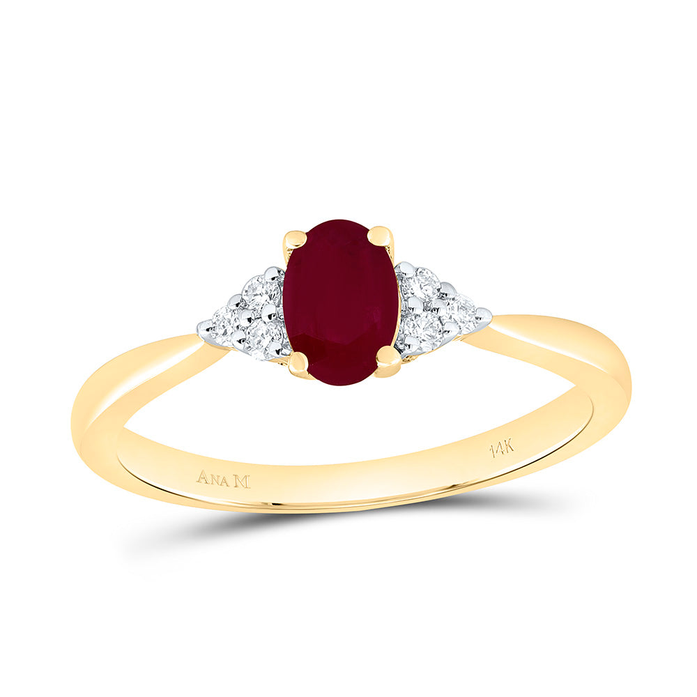 1/10CTW-NAT DIA ANA M 6X4MM-OV-RU NAT GEM OVAL RING Daisy Joyeria