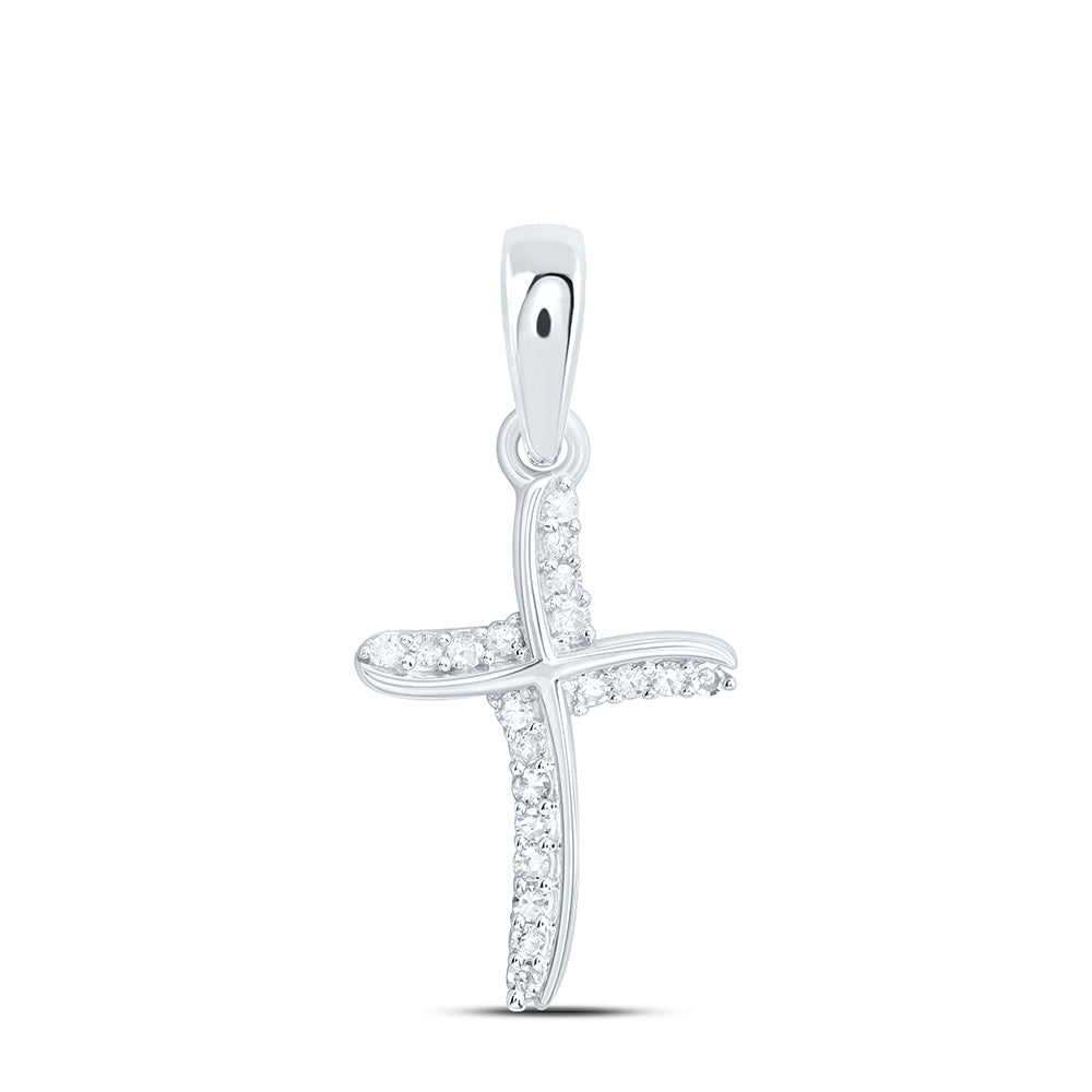 1/12CTW-NAT DIA P1 GIFT CROSS PENDANT Daisy Joyeria