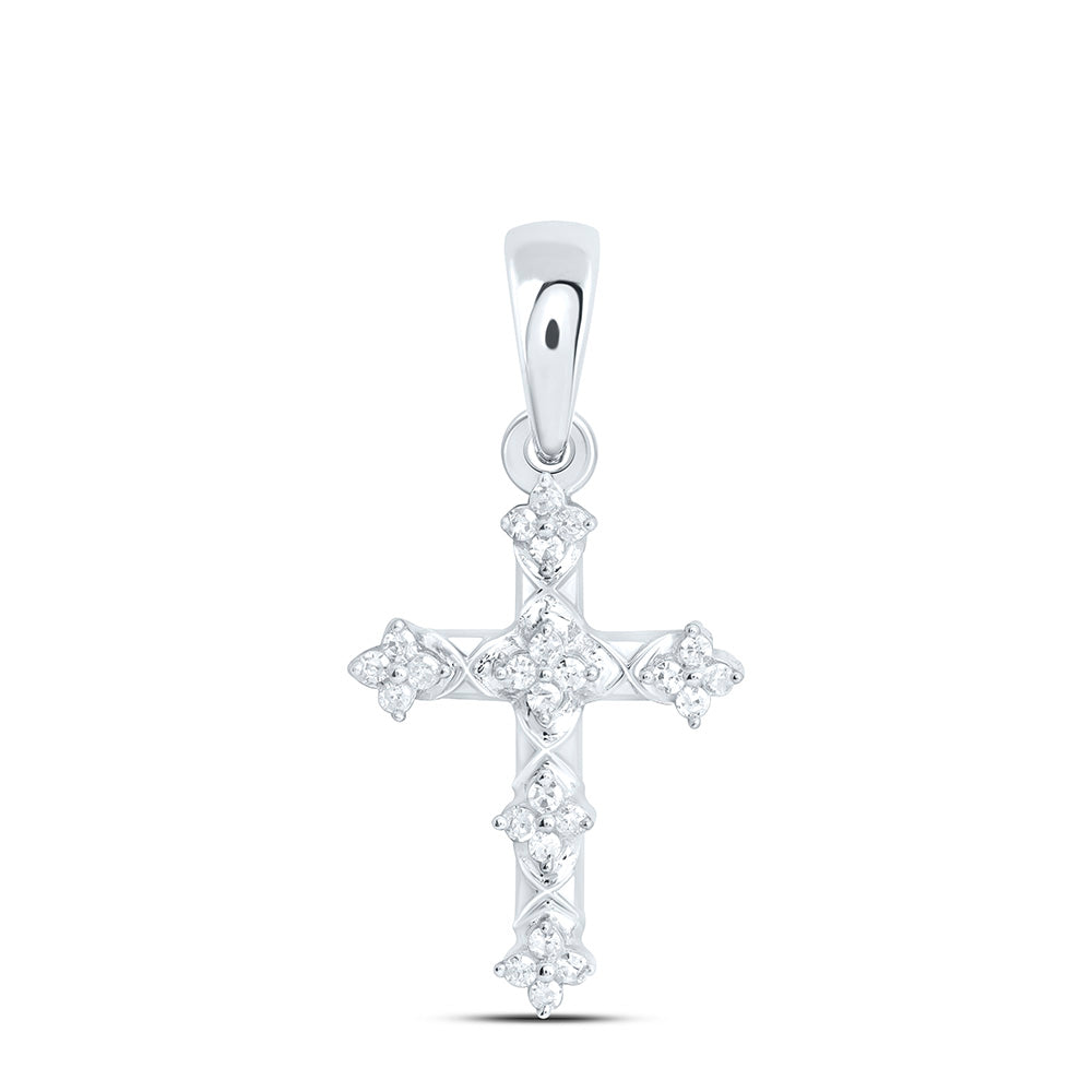 1/12CTW-NAT DIA P1 GIFT CROSS PENDANT Daisy Joyeria
