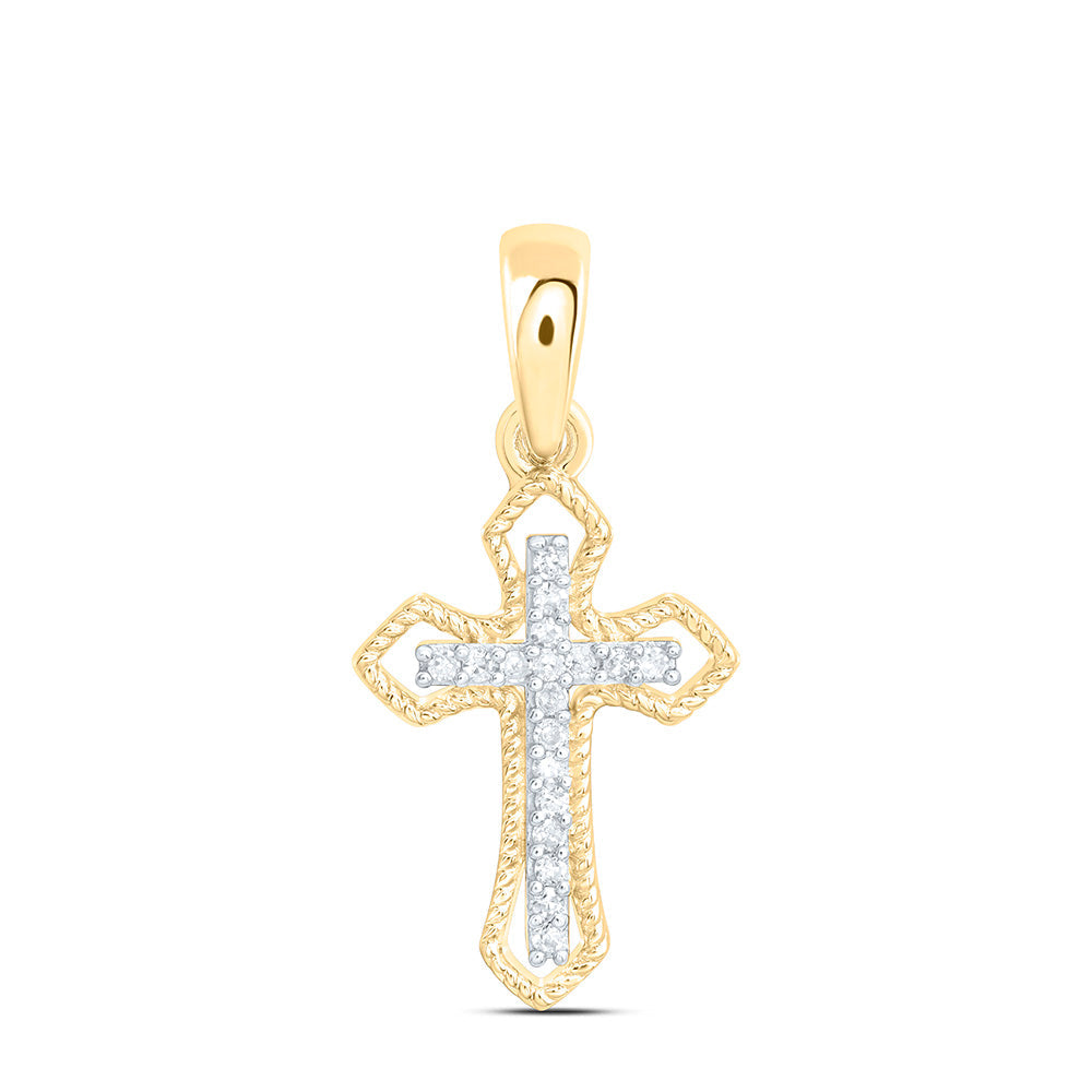 1/20CTW-NAT DIA P1 GIFT CROSS PENDANT Daisy Joyeria