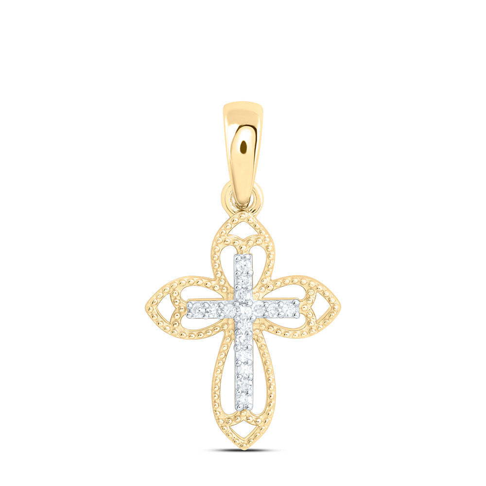 1/20CTW-NAT DIA P1 GIFT CROSS PENDANT Daisy Joyeria