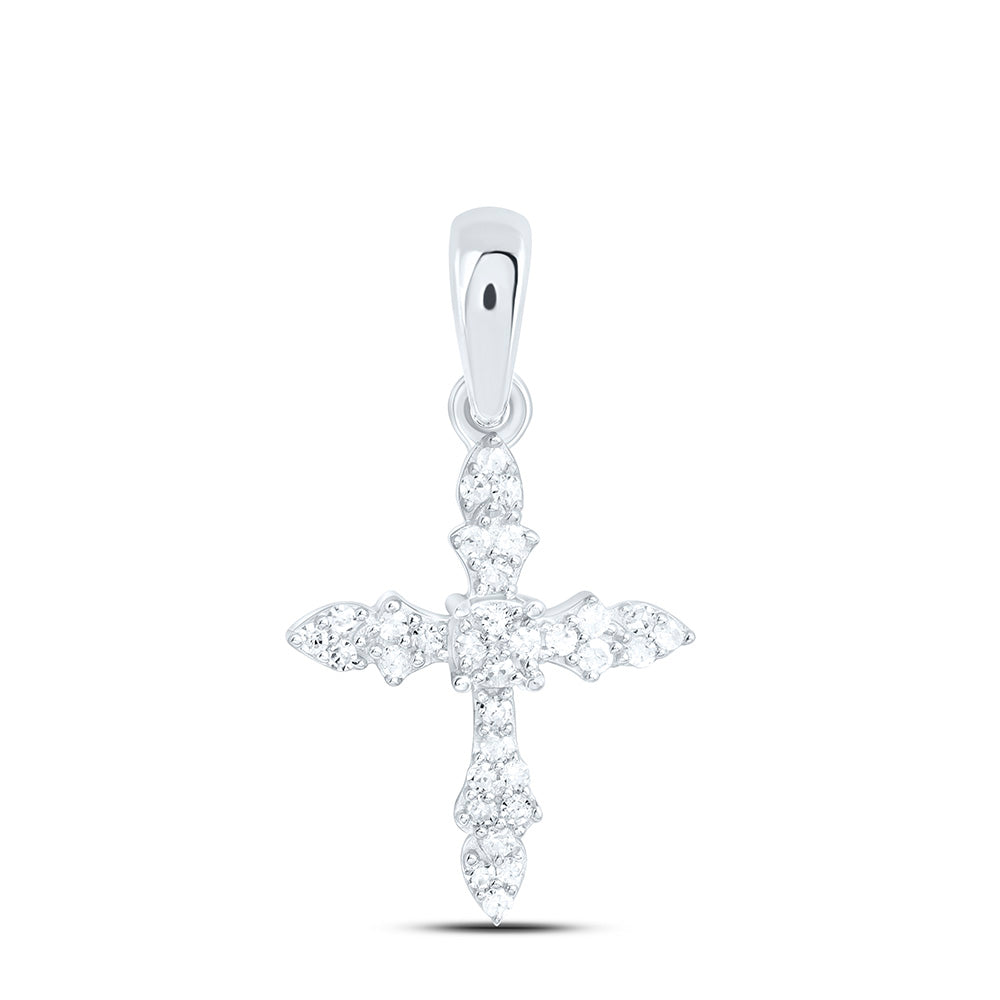 1/10CTW-NAT DIA P1 GIFT CROSS PENDANT Daisy Joyeria