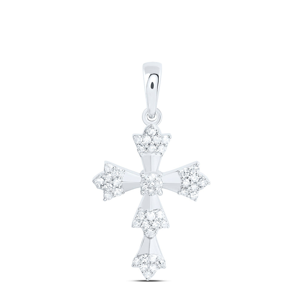 1/5CTW-NAT DIA P1 GIFT CROSS PENDANT Daisy Joyeria