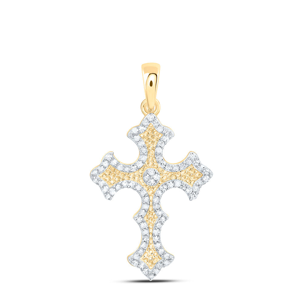 1/4CTW-NAT DIA P1 GIFT CROSS PENDANT Daisy Joyeria