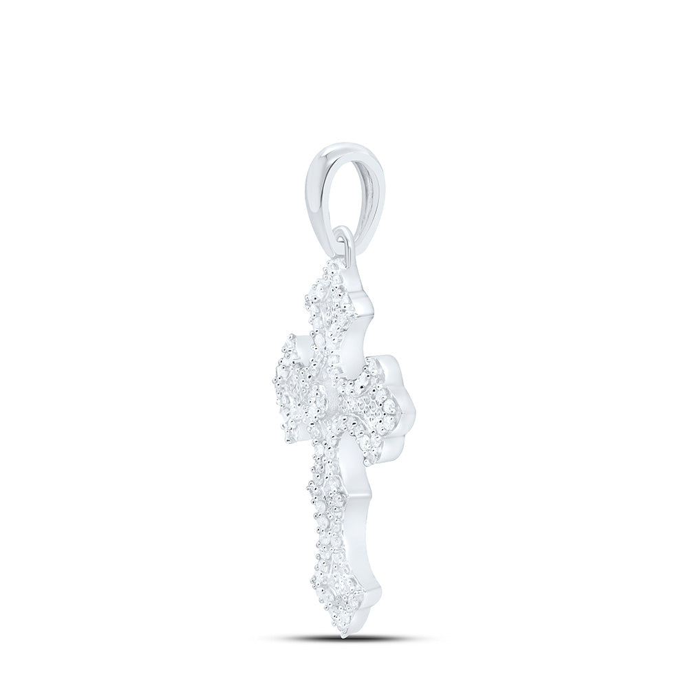 1/4CTW-NAT DIA P1 GIFT CROSS PENDANT Daisy Joyeria