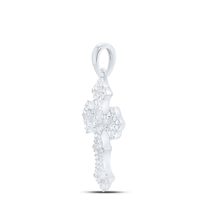 1/4CTW-NAT DIA P1 GIFT CROSS PENDANT Daisy Joyeria