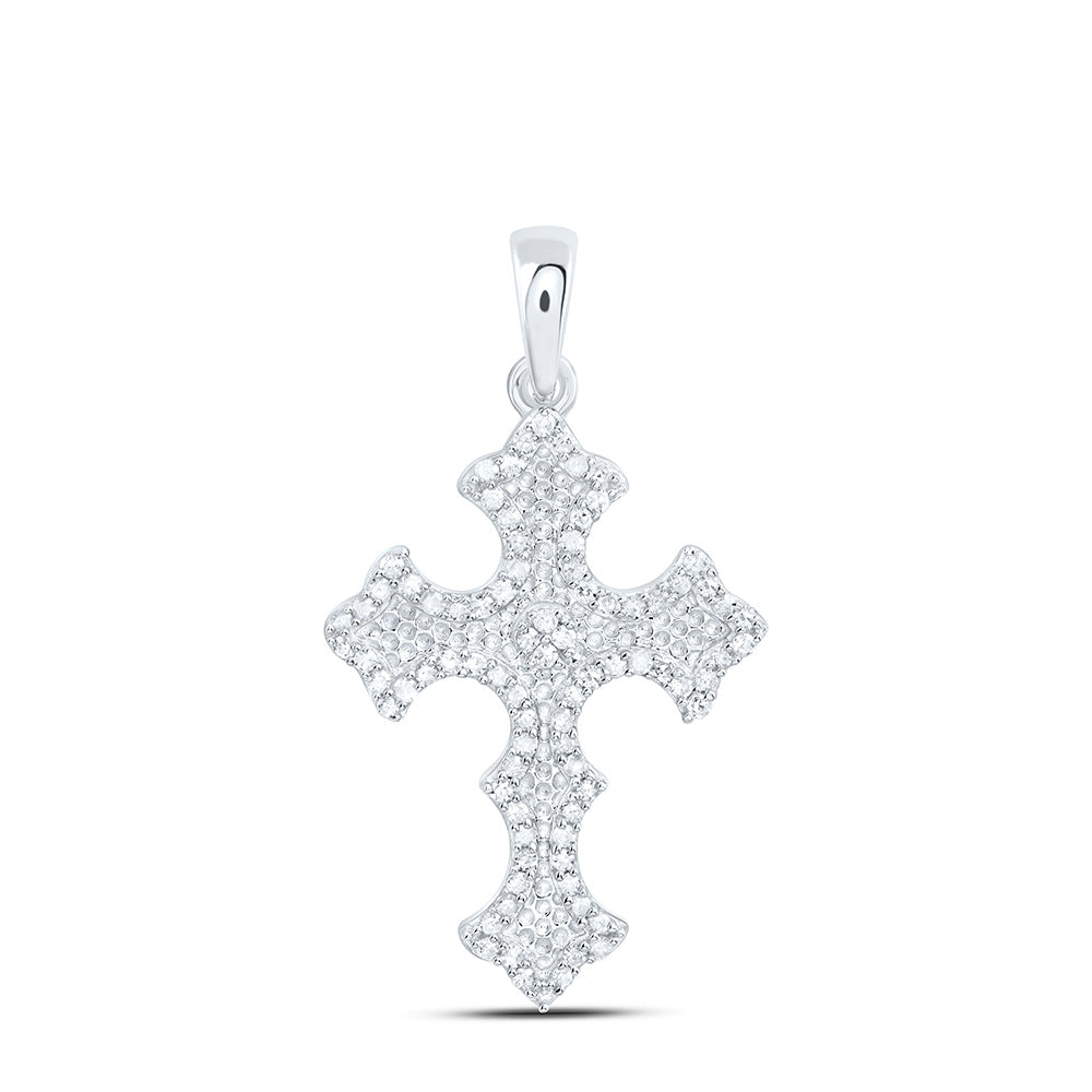 1/4CTW-NAT DIA P1 GIFT CROSS PENDANT Daisy Joyeria