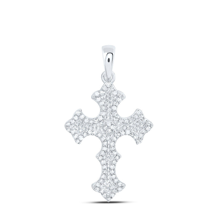 1/4CTW-NAT DIA P1 GIFT CROSS PENDANT Daisy Joyeria