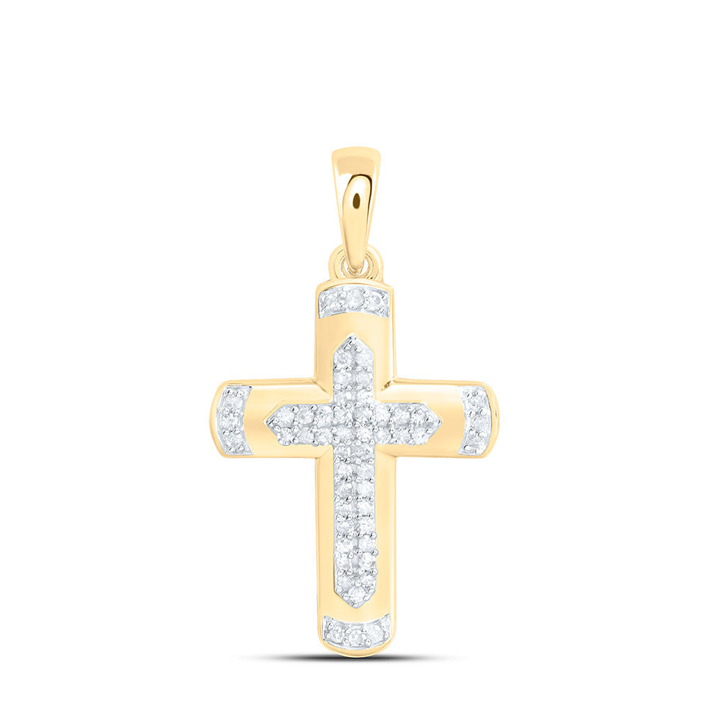 1/6CTW-NAT DIA P1 GIFT CROSS PENDANT Daisy Joyeria