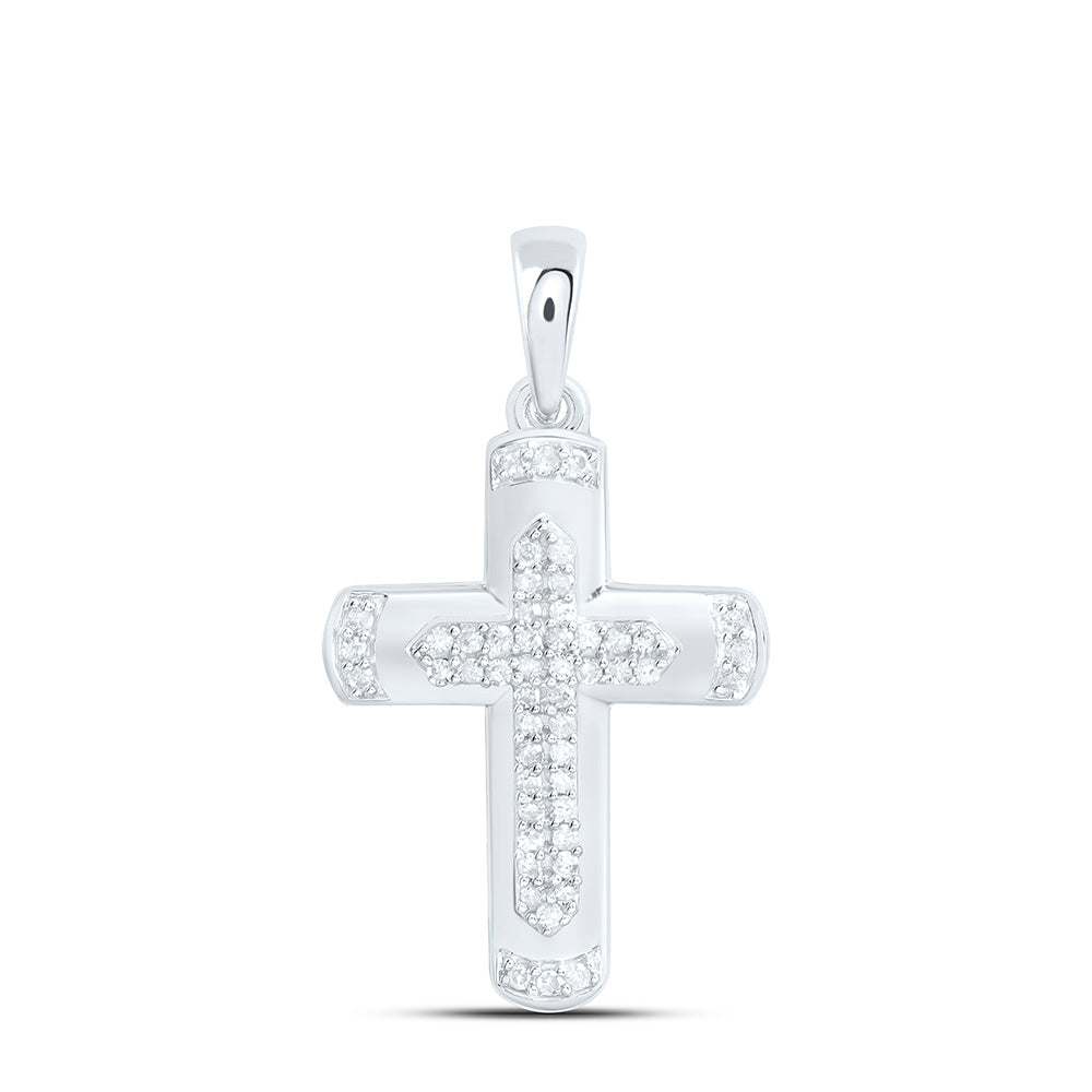 1/6CTW-NAT DIA P1 GIFT CROSS PENDANT Daisy Joyeria