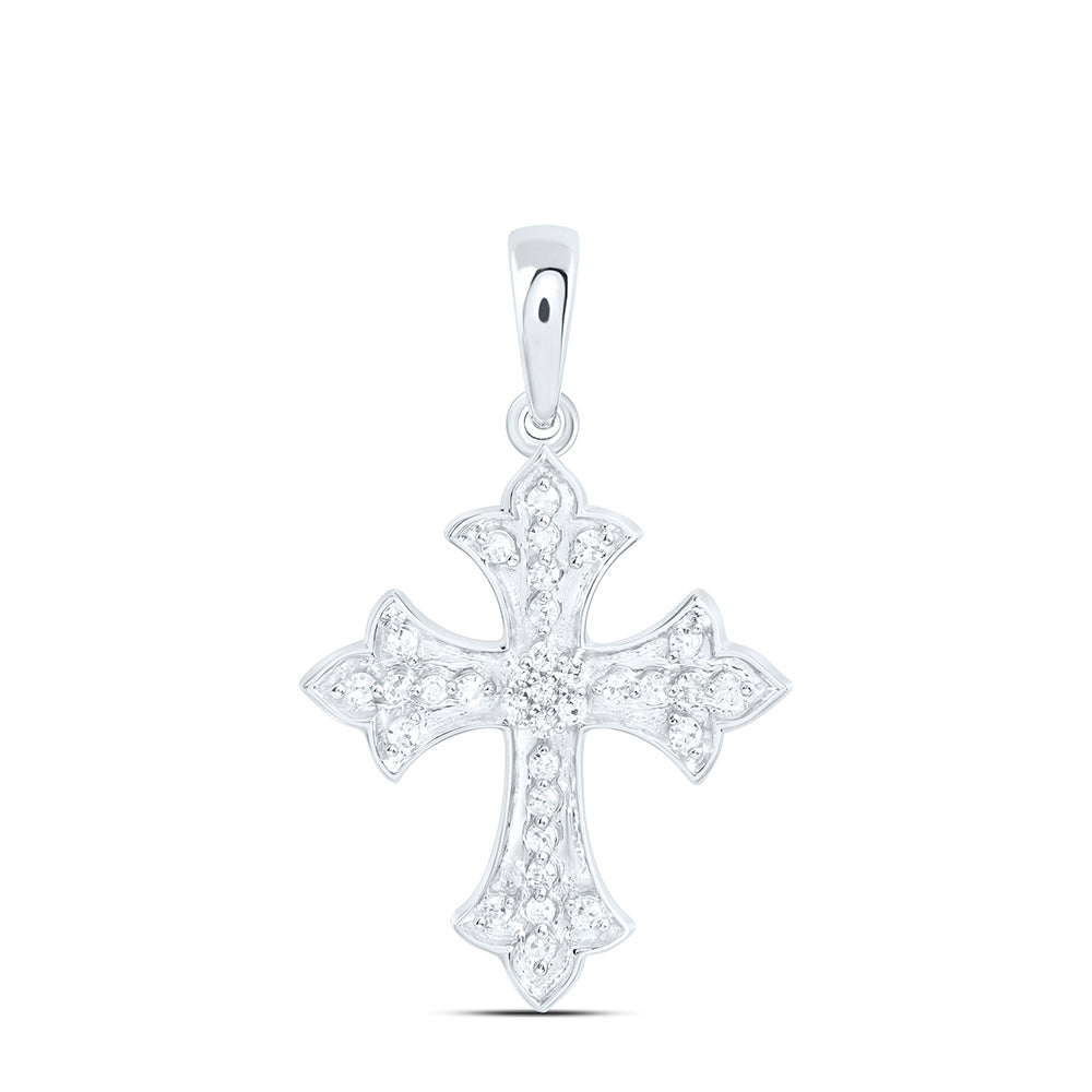 1/8CTW-NAT DIA P1 GIFT CROSS PENDANT Daisy Joyeria