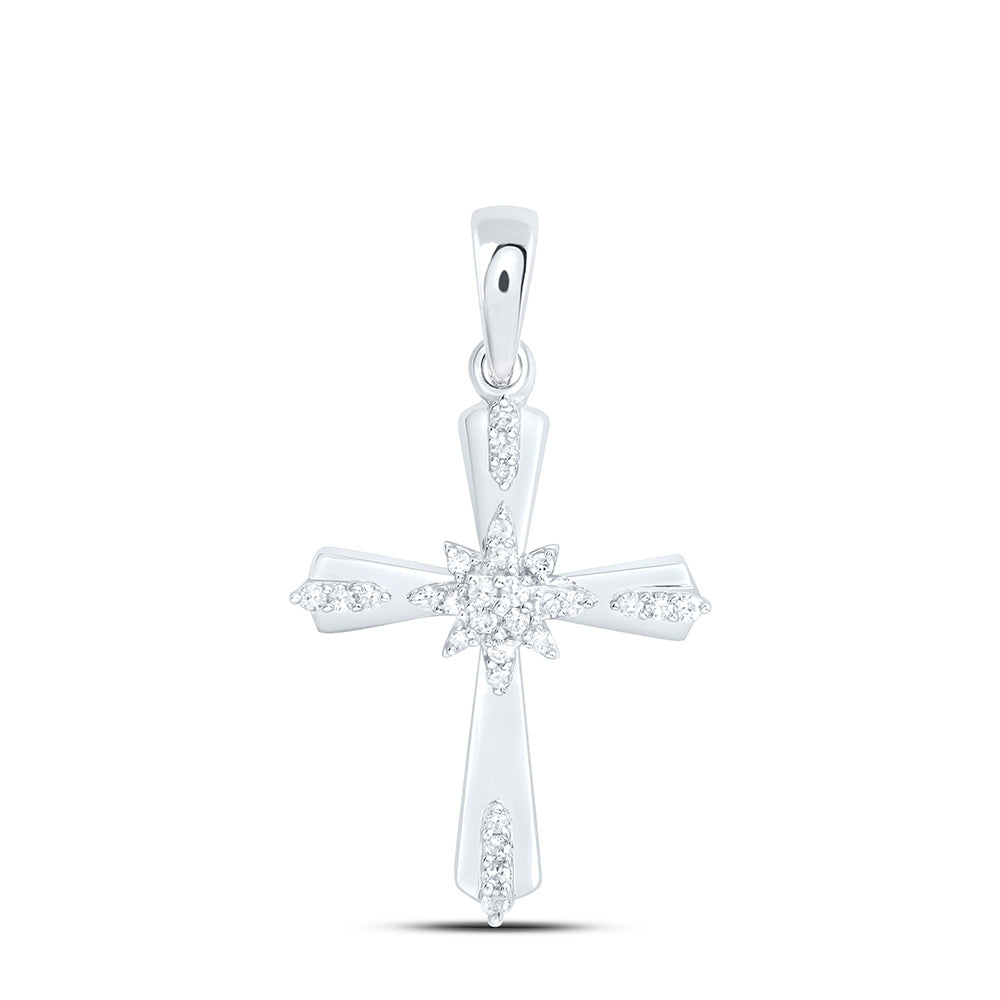 1/10CTW-NAT DIA P1 GIFT CROSS PENDANT Daisy Joyeria
