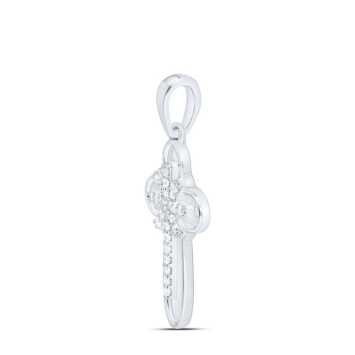 1/8CTW-NAT DIA P1 GIFT CROSS PENDANT Daisy Joyeria