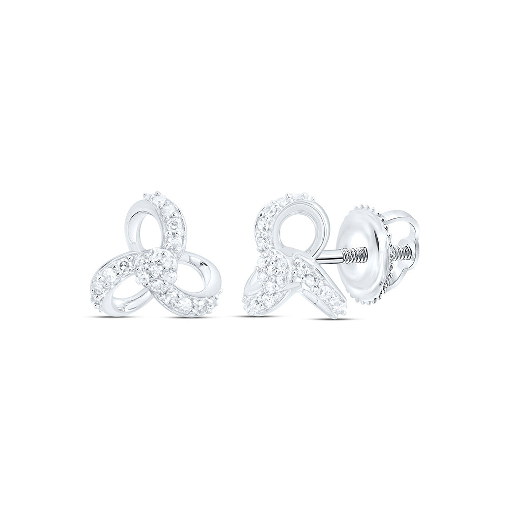 1/6CTW-NAT DIA NK FASHION EARRING Daisy Joyeria