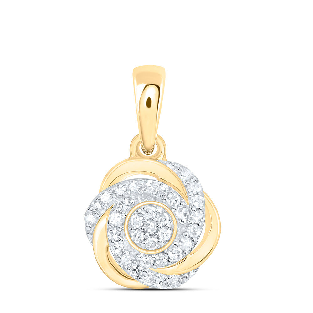 1/8CTW-NAT DIA P1 GIFT FLOWER PENDANT Daisy Joyeria