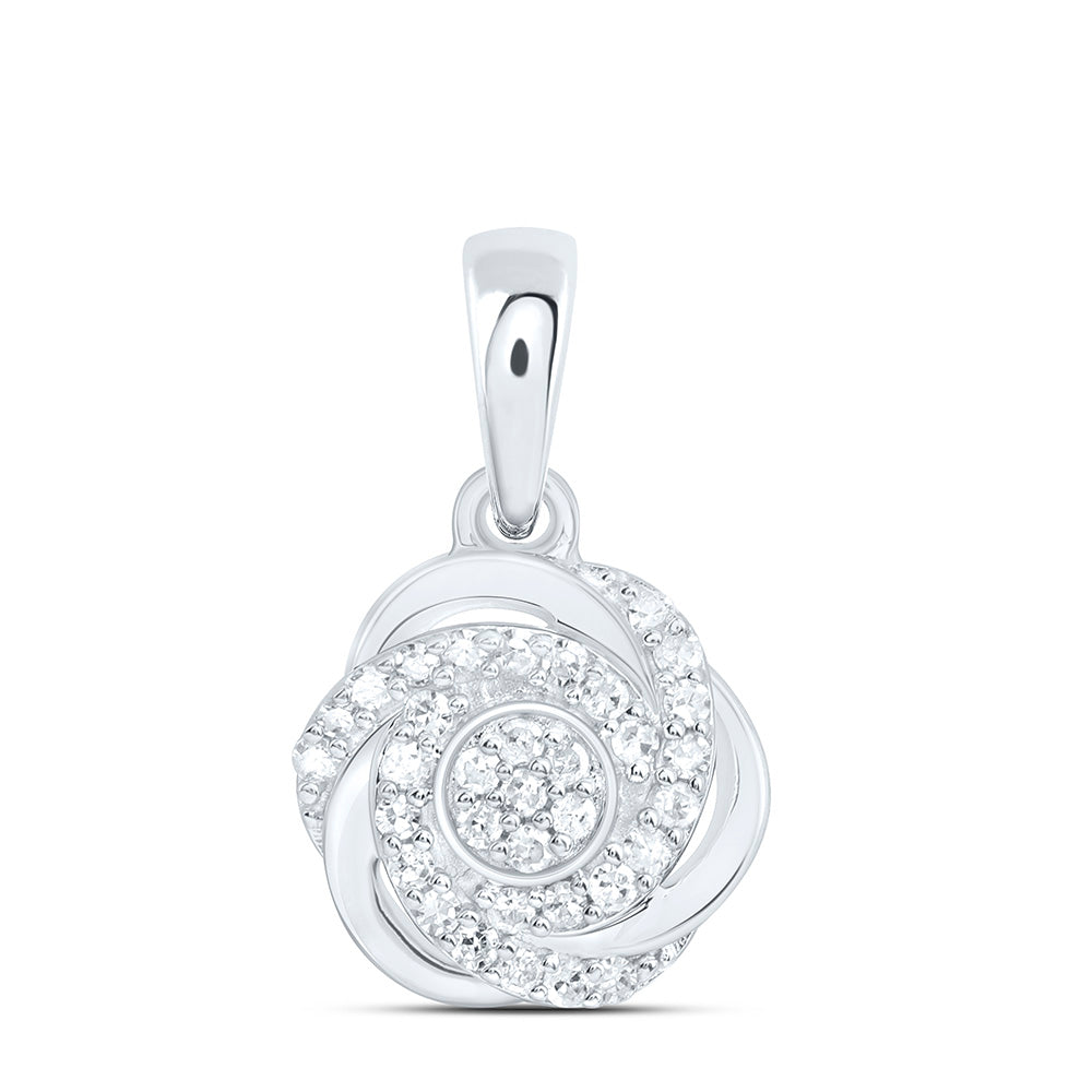 1/8CTW-NAT DIA P1 GIFT FLOWER PENDANT Daisy Joyeria