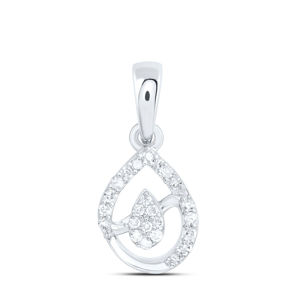 1/10CTW-NAT DIA P1 GIFT PEAR PENDANT Daisy Joyeria