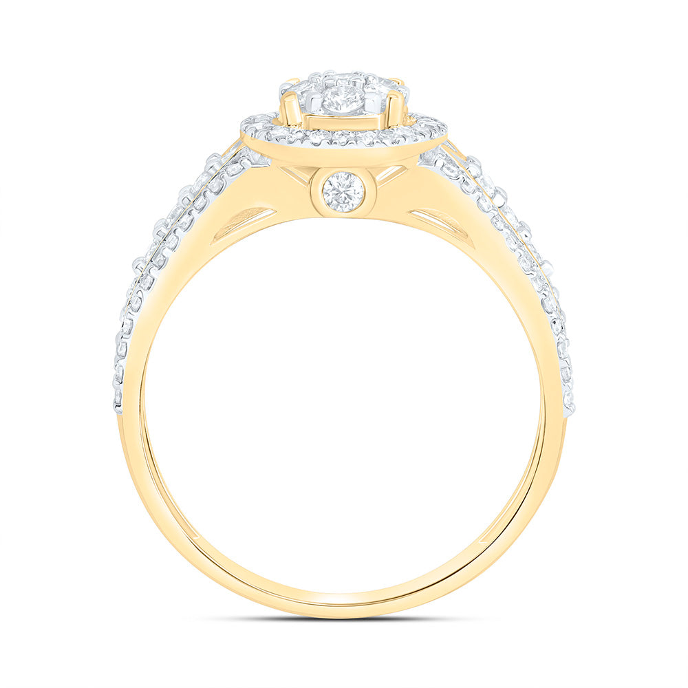 5/8CTW-NAT DIA NK FASHION ROUND RING Daisy Joyeria