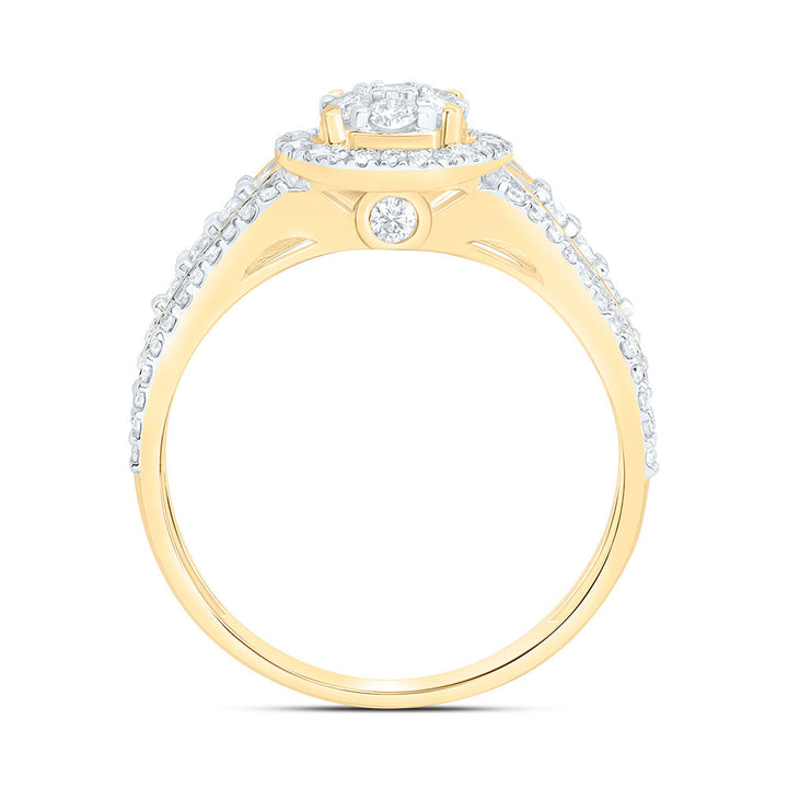 5/8CTW-NAT DIA NK FASHION ROUND RING Daisy Joyeria