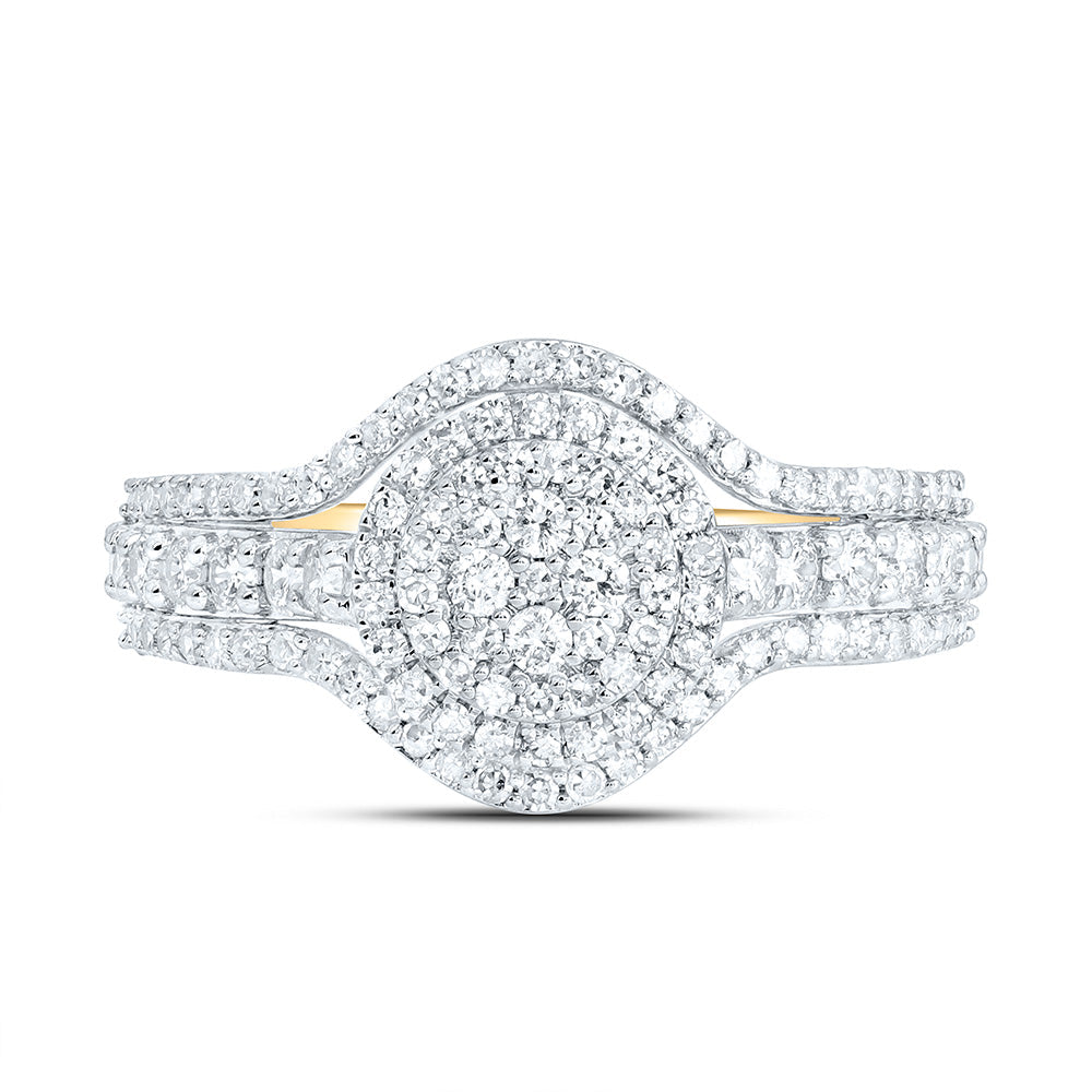 3/4CTW-NAT DIA NK FASHION ROUND RING Daisy Joyeria