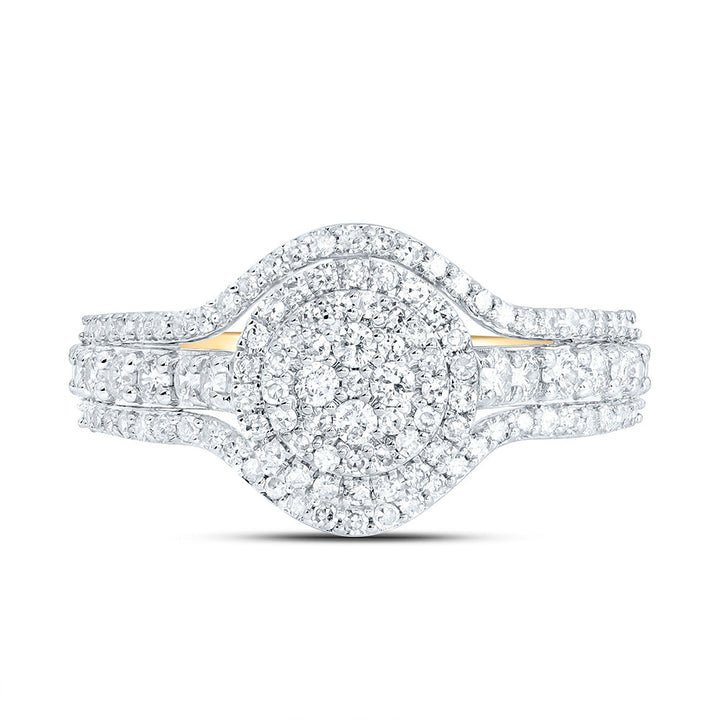 3/4CTW-NAT DIA NK FASHION ROUND RING Daisy Joyeria