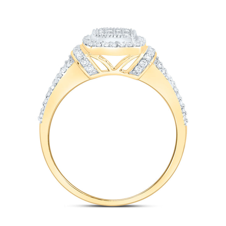 3/8CTW-NAT DIA NK FASHION CUSHION RING Daisy Joyeria