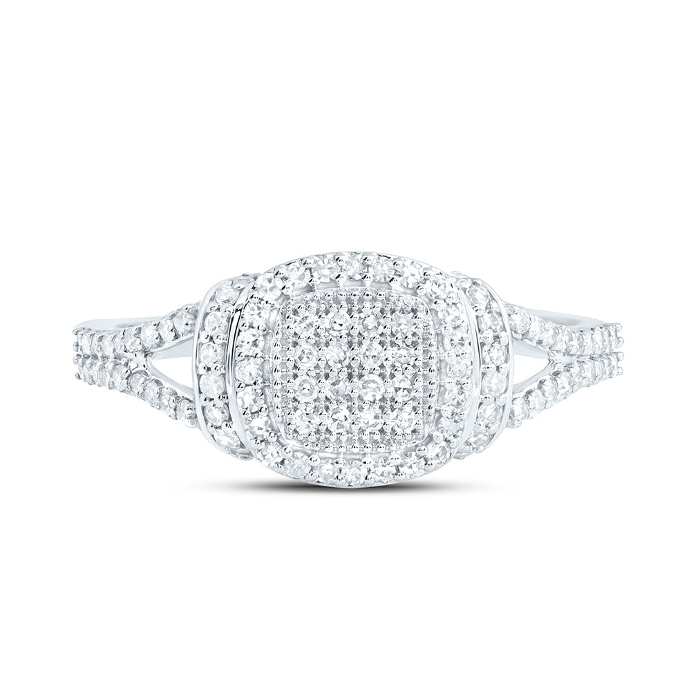 3/8CTW-NAT DIA NK FASHION CUSHION RING Daisy Joyeria
