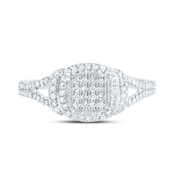 3/8CTW-NAT DIA NK FASHION CUSHION RING Daisy Joyeria