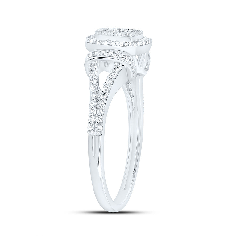 3/8CTW-NAT DIA NK FASHION CUSHION RING Daisy Joyeria