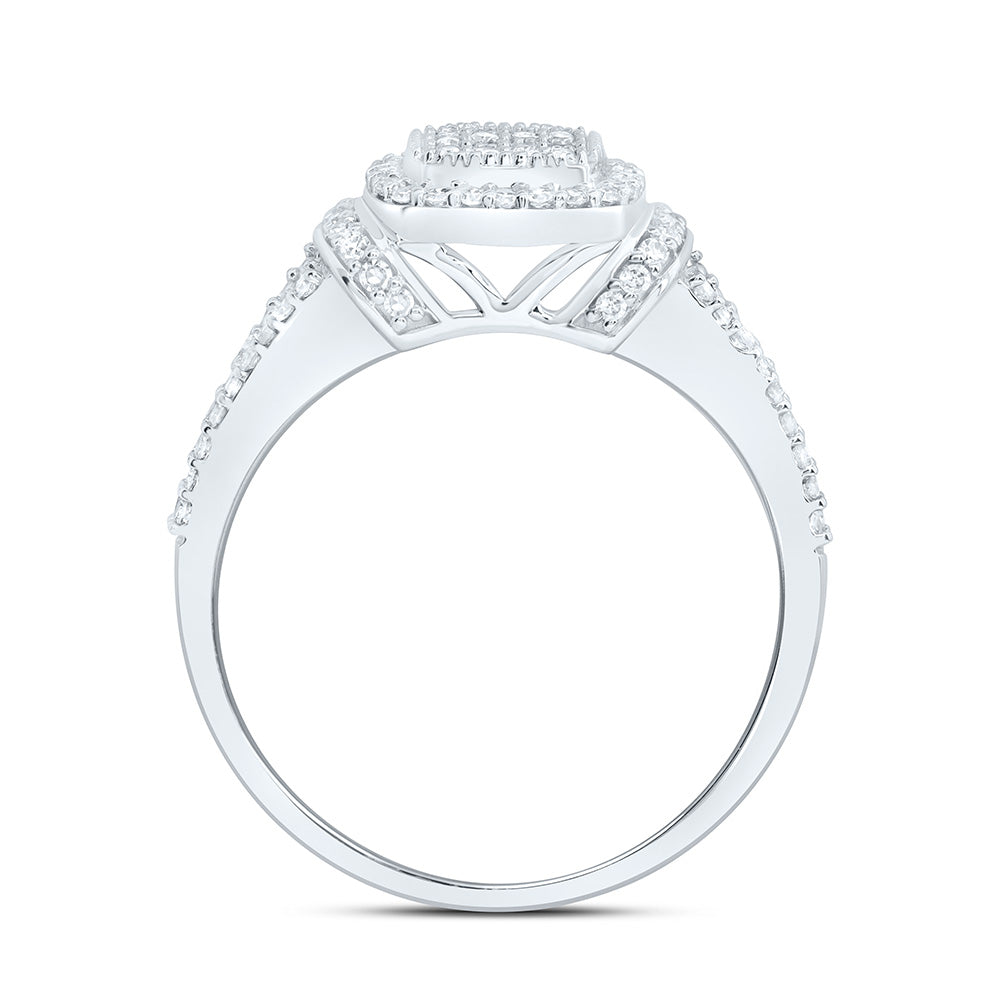 3/8CTW-NAT DIA NK FASHION CUSHION RING Daisy Joyeria