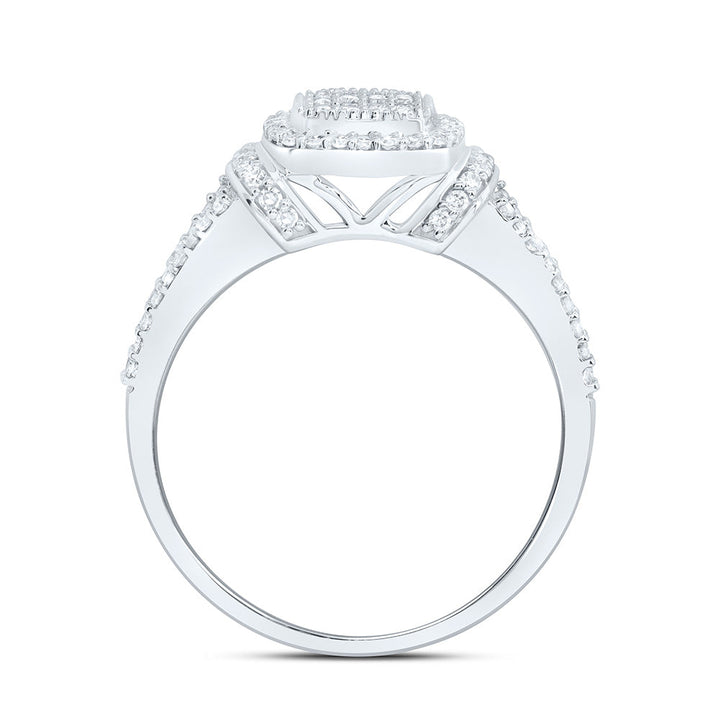 3/8CTW-NAT DIA NK FASHION CUSHION RING Daisy Joyeria