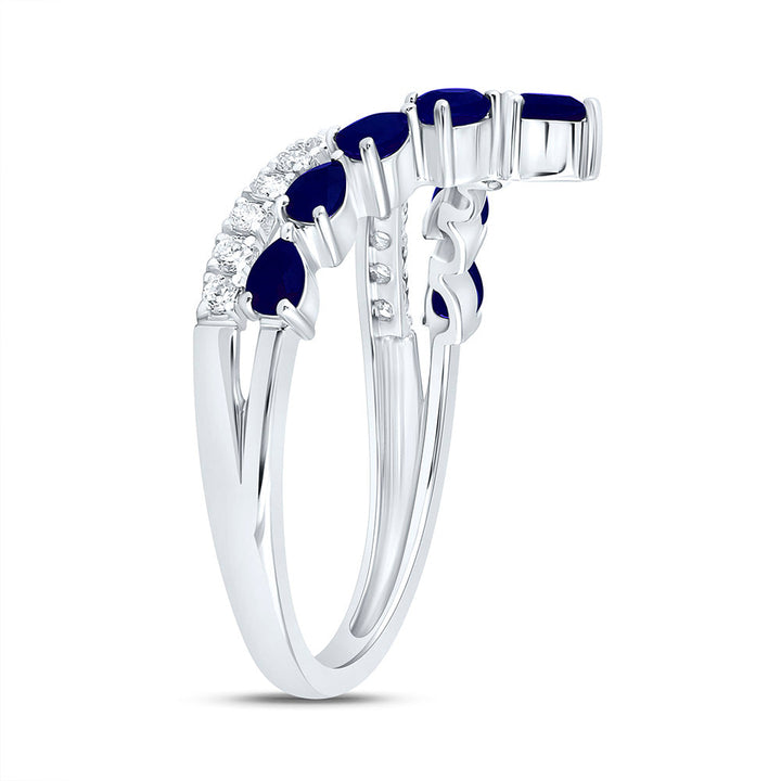1/5CTW-NAT DIA ANA M 3/4CT-PS-BS NAT GEM PEAR RING Daisy Joyeria