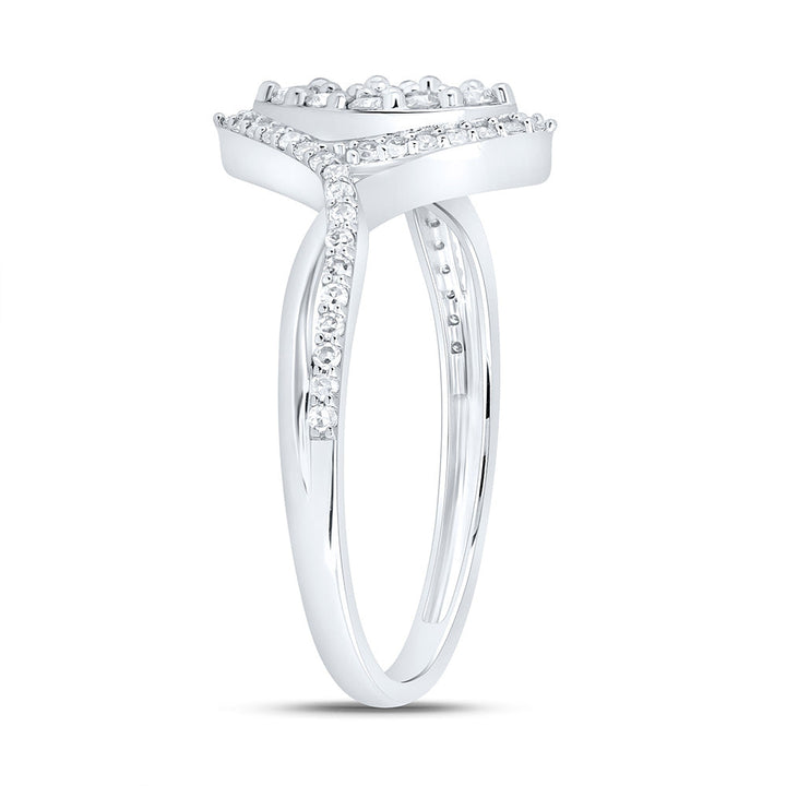 3/8CTW-NAT DIA NK FASHION MARQUISE RING Daisy Joyeria