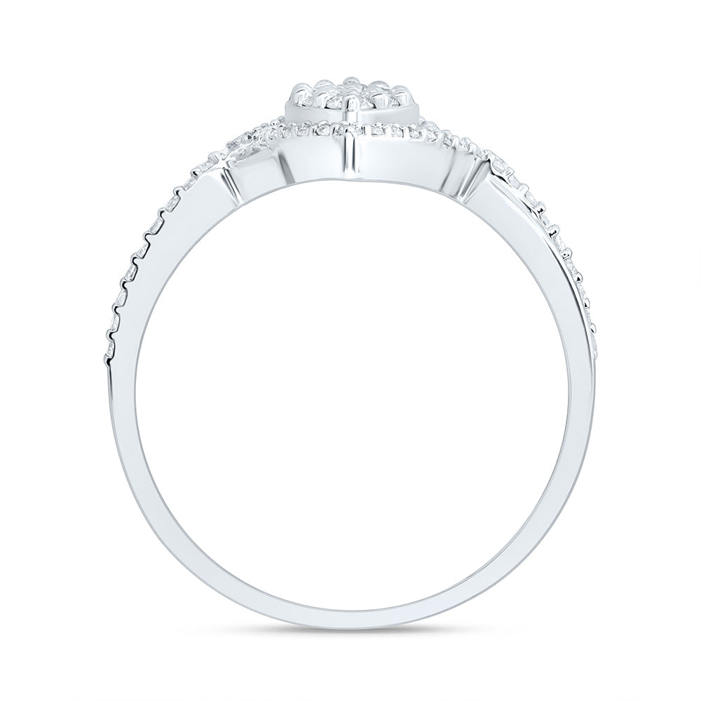 3/8CTW-NAT DIA NK FASHION MARQUISE RING Daisy Joyeria