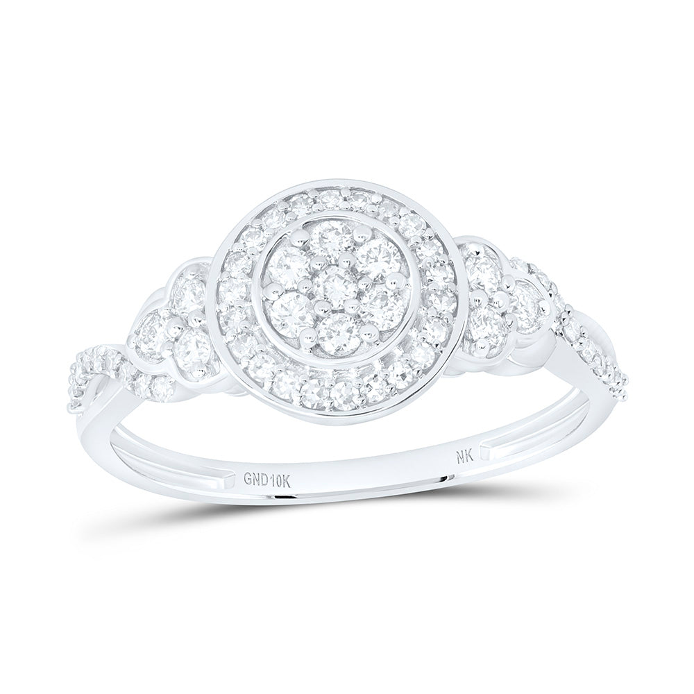 1/3CTW-NAT DIA NK FASHION ROUND RING Daisy Joyeria