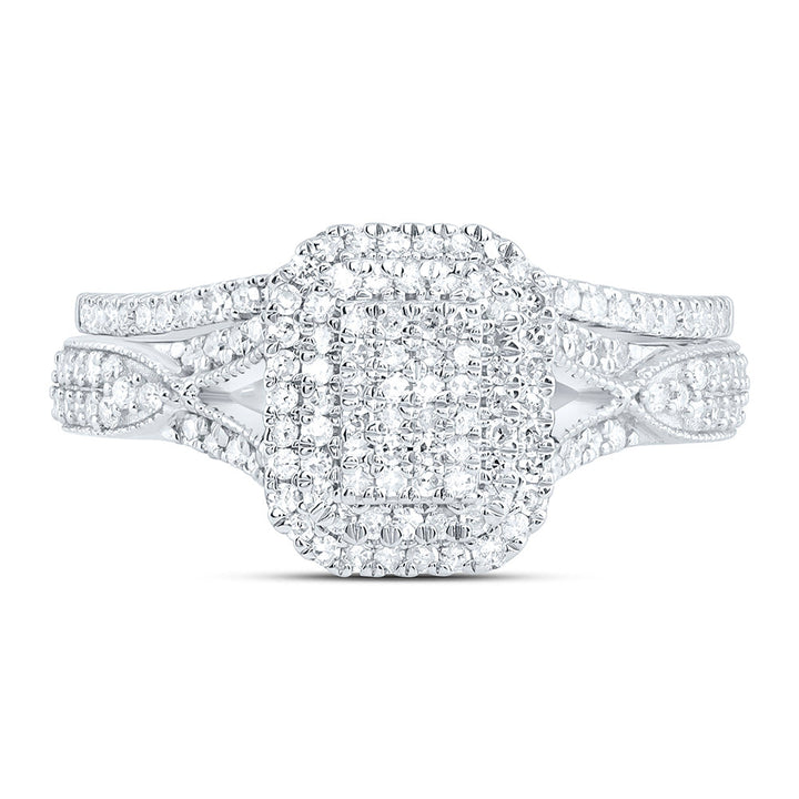 5/8CTW-NAT DIA P1 GIFT EMERALD BRIDAL SET Daisy Joyeria
